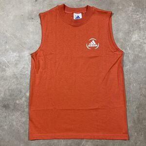 Vintage Adidas Made in USA Sleeveless Tank Top Red Small Logo Men’s Medium